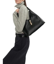 FURLA GOCCIA Leather shoulder bag Black - Women’s Bags - 4