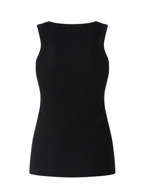 CALCOLATORE Ribbed tank top black limousine - T-shirt