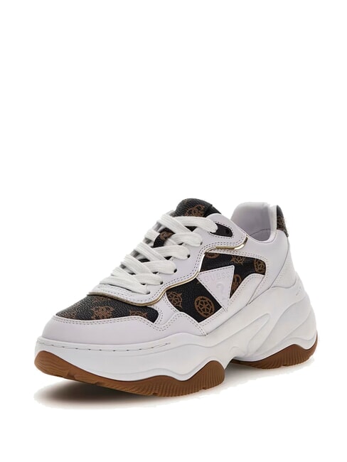 HAPYY  High sneakers White / Brown - Women’s shoes