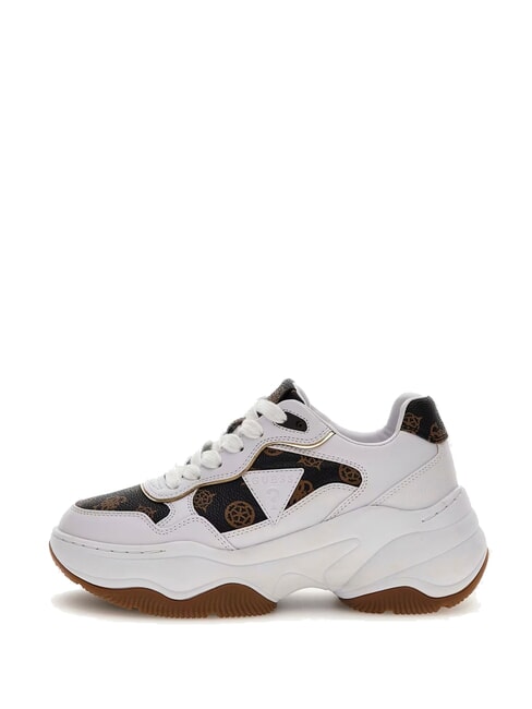 HAPYY  High sneakers White / Brown - Women&rsquo;s shoes