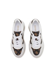 GUESS HAPYY  High sneakers White / Brown - Women&rsquo;s shoes - 5