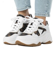 GUESS HAPYY  High sneakers White / Brown - Women’s shoes - 7