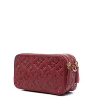 PINKO EMBOSSED LOGO Camera case shoulder bag Bordeaux Merlot-Antique Gold - Women&rsquo;s Bags - 3