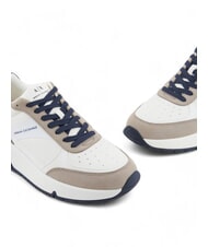 ARMANI EXCHANGE A|X Sneakers with contrasting details off white+rope - Men’s shoes - 4