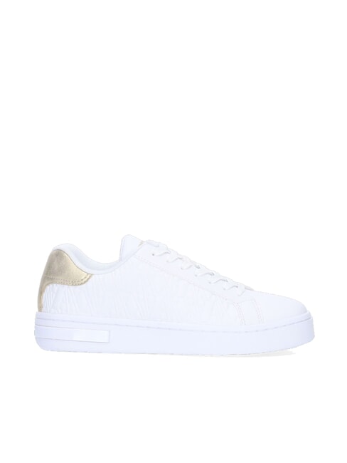 AX LOGO EMBOSSED Sneakers op.white+pale gold - Women&rsquo;s shoes