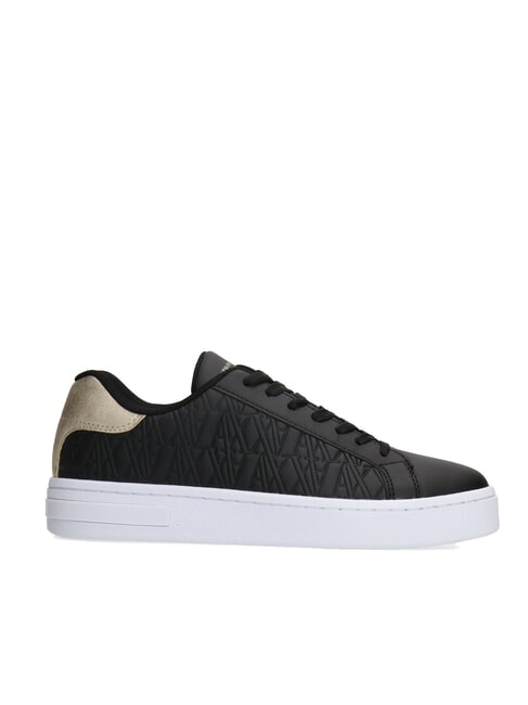 AX LOGO EMBOSSED Sneakers black+pale gold - Women&rsquo;s shoes