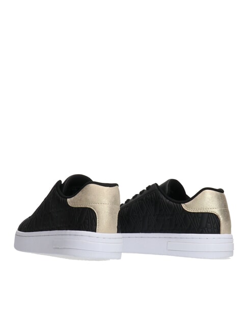 AX LOGO EMBOSSED Sneakers black+pale gold - Women’s shoes