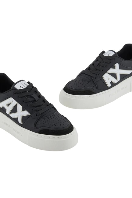 AX LOGO Platform sneakers black+pale gold - Women&rsquo;s shoes