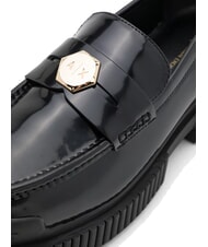ARMANI EXCHANGE A|X Shiny leather loafers Black / black - Women’s shoes - 5