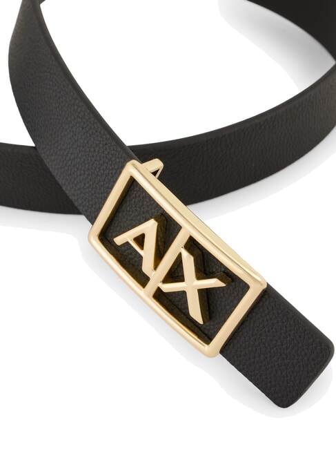 A|X BUCKLE Belt with maxi logo black / black - Belts