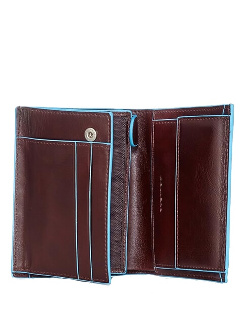 BLUE SQUARE Vertical leather wallet MAHOGANY - Men&rsquo;s Wallets