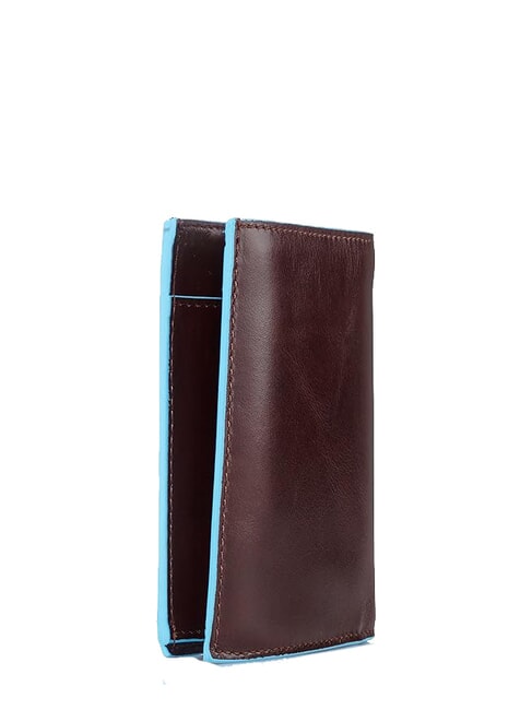BLUE SQUARE Vertical leather wallet MAHOGANY - Men&rsquo;s Wallets