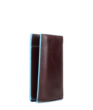 PIQUADRO BLUE SQUARE Vertical leather wallet MAHOGANY - Men&rsquo;s Wallets - 3