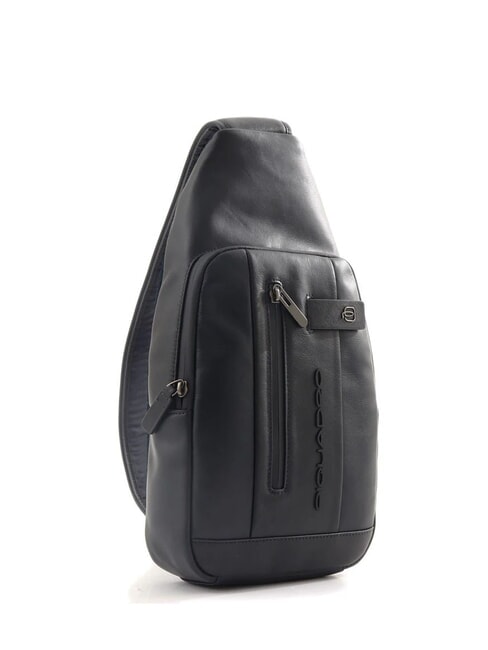 URBAN Leather one-shoulder bag blue - Laptop backpacks