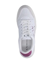 ARMANI EXCHANGE AX LOGO Platform sneakers op.white+pink - Women&rsquo;s shoes - 5