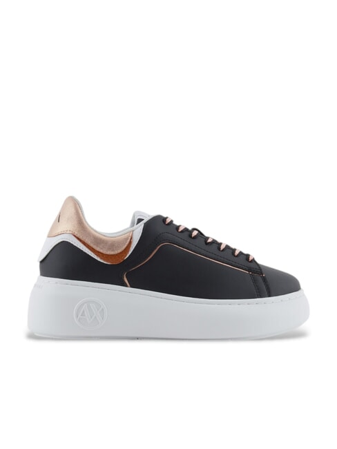A|X Runner Leather sneakers black+rose gold - Women’s shoes