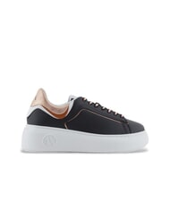 ARMANI EXCHANGE A|X Runner Leather sneakers black+rose gold - Women’s shoes - 2