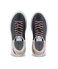 ARMANI EXCHANGE A|X Runner Leather sneakers black+rose gold - Women’s shoes - 3
