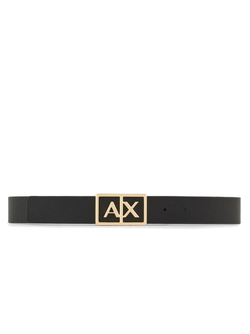 A|X BUCKLE Belt with maxi logo black / black - Belts