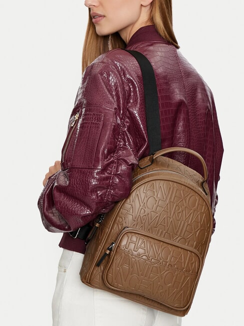 LOGO ALL OVER Backpack with pocket dark pisco - Women&rsquo;s Bags