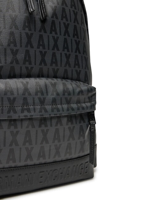 A|X LOGO ALL OVER 15.6" laptop backpack asphalt/black - Laptop backpacks
