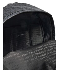ARMANI EXCHANGE A|X LOGO ALL OVER 15.6" laptop backpack asphalt/black - Laptop backpacks - 5