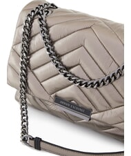 ARMANI EXCHANGE A|X CONVERTIBLE Quilted puff bag gunmetal - Women’s Bags - 3
