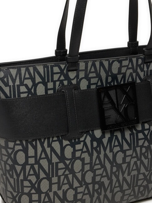 SUSIE All-over logo shopper bag beige/black - Women’s Bags