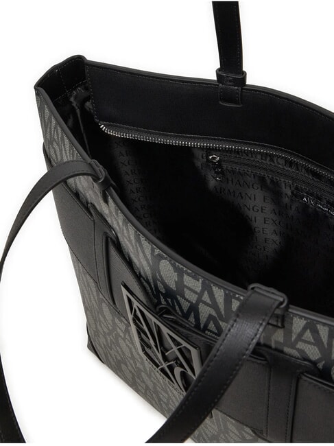 SUSIE All-over logo shopper bag beige/black - Women’s Bags