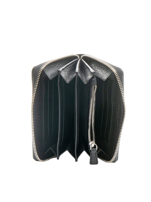 GRAIN Medium leather zip around wallet Black - Women’s Wallets