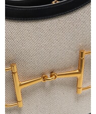 TOSCA BLU POSITANO Shoulder bag with jacquard inserts Black - Women’s Bags - 3