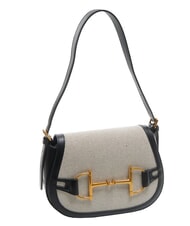 TOSCA BLU POSITANO Bag with flap jacquard inserts Black - Women’s Bags - 2