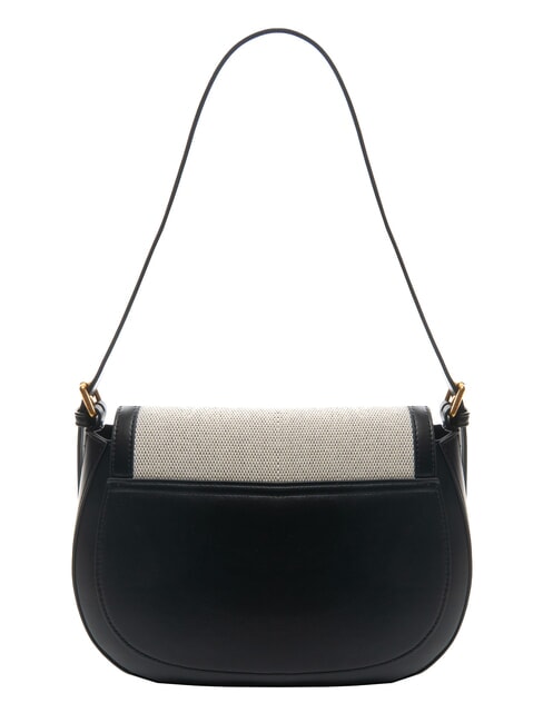 POSITANO Bag with flap jacquard inserts Black - Women’s Bags