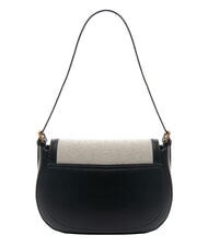 TOSCA BLU POSITANO Bag with flap jacquard inserts Black - Women’s Bags - 4