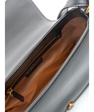 TOSCA BLU POSITANO Bag with flap jacquard inserts Black - Women’s Bags - 5