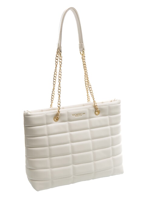 PONZA Shopper bag with chain handles white - Women’s Bags
