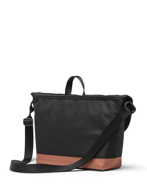 COVE Messenger bag, 15.6" laptop black/saddle brown - Work Briefcases