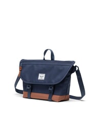 HERSCHEL COVE Messenger bag, 15.6" laptop navy/saddle brown - Work Briefcases - 2