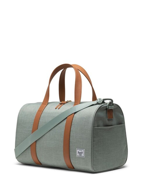 NOVEL CARRY ON Duffle bag with shoulder strap iceberg green crosshatch - Duffle bags