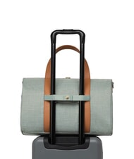 HERSCHEL NOVEL CARRY ON Duffle bag with shoulder strap iceberg green crosshatch - Duffle bags - 4