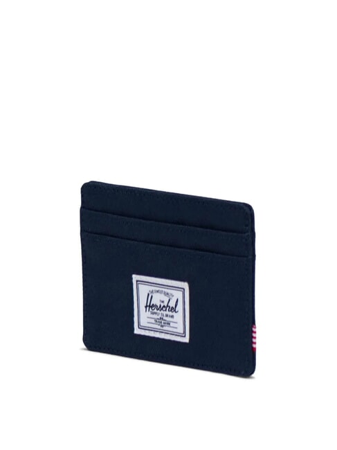 CHARLIE  Flat card holder navy tan - Women’s Wallets