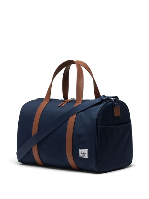 NOVEL CARRY ON Duffle bag with shoulder strap navy tan - Duffle bags