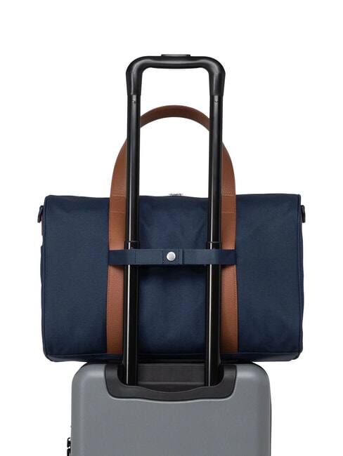NOVEL CARRY ON Duffle bag with shoulder strap navy tan - Duffle bags