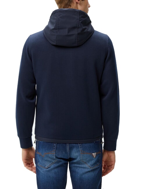 KNITTED Hooded jacket smartblue - Men's Jackets