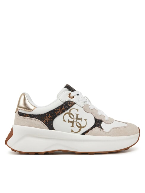 LUCKEI 4G Logo Sneakers White / Brown - Women&rsquo;s shoes