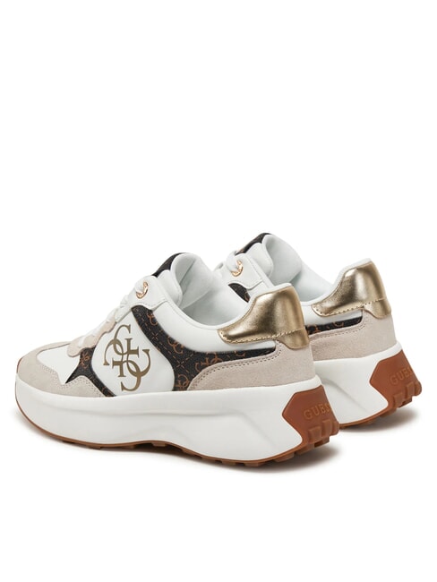 LUCKEI 4G Logo Sneakers White / Brown - Women&rsquo;s shoes