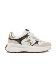 GUESS LUCKEI 4G Logo Sneakers White / Brown - Women&rsquo;s shoes - 2