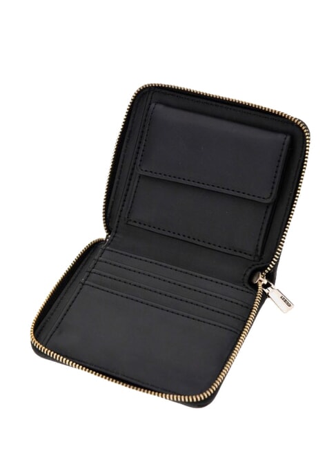 NASTRA Small zip around wallet BLACK - Women’s Wallets