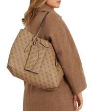 GUESS BRENTON  Shoulder bag, with clutch MILK LOGO - Women&rsquo;s Bags - 4