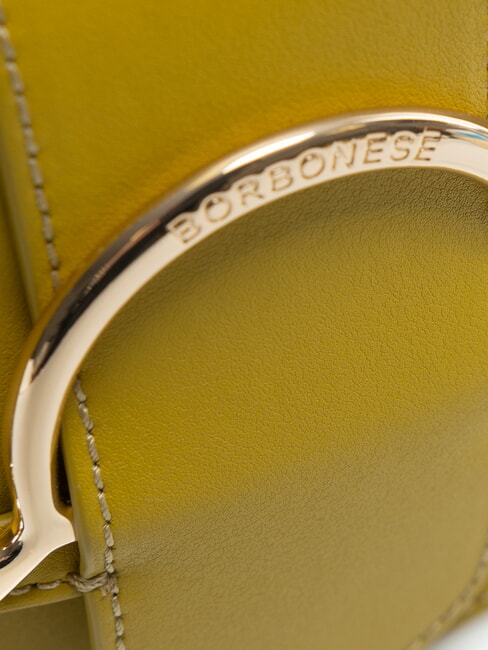 110  Micro shoulder bag, in leather green - Women’s Bags